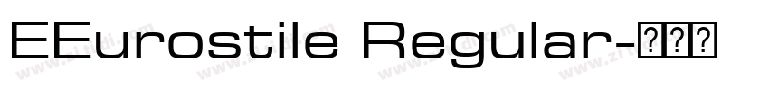 EEurostile Regular字体转换